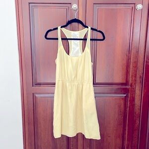 Bought at Madewell yellow silk mini dress